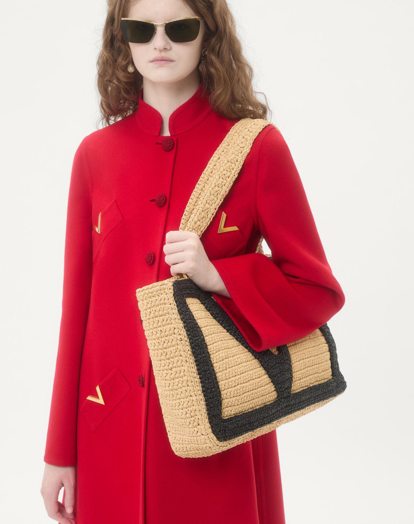 Valentino Garavani Viva Superstar Large Raffia Shopping Bag Product Image