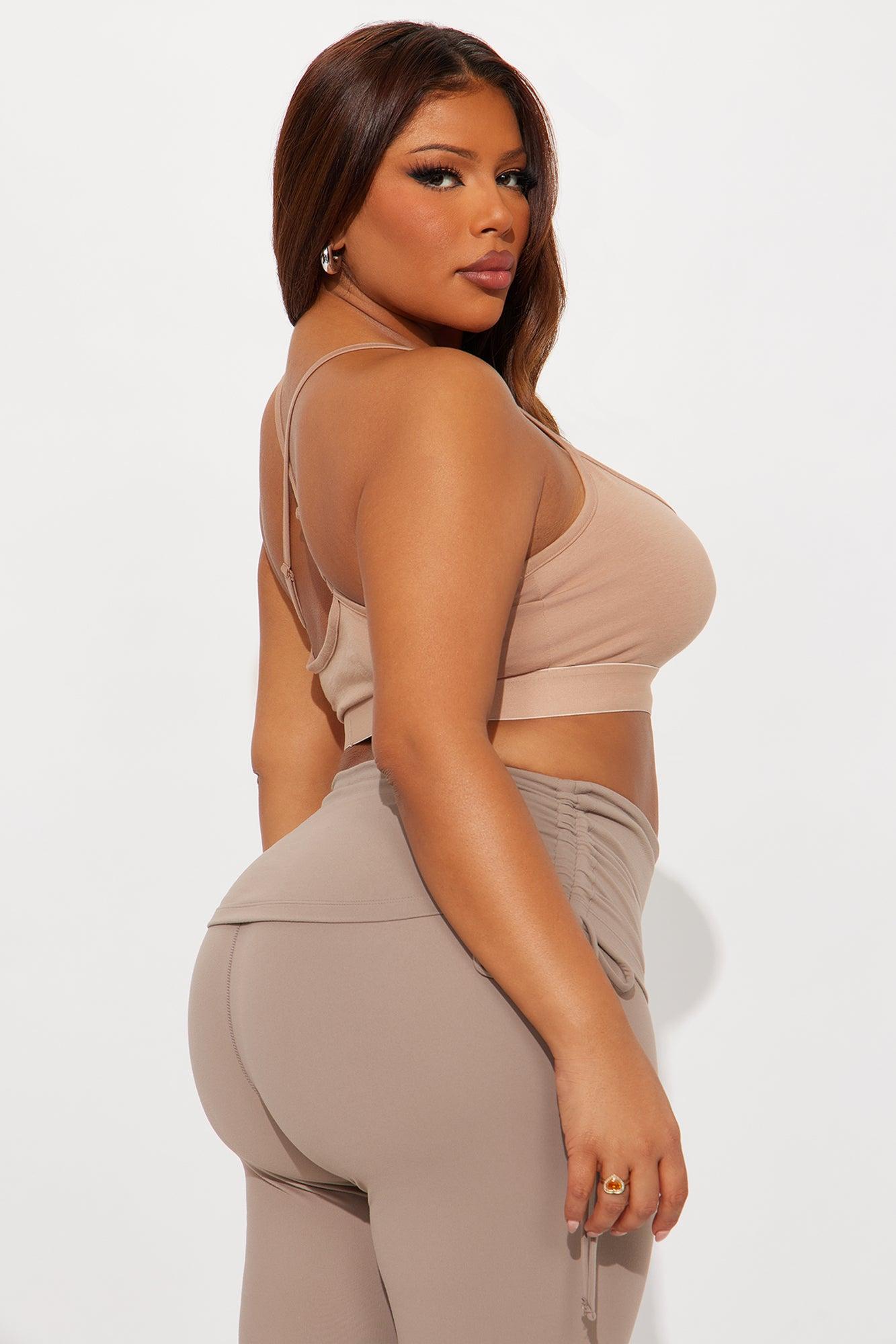 FN Mood Scoop Cami Cotton Bra - Camel Female Product Image