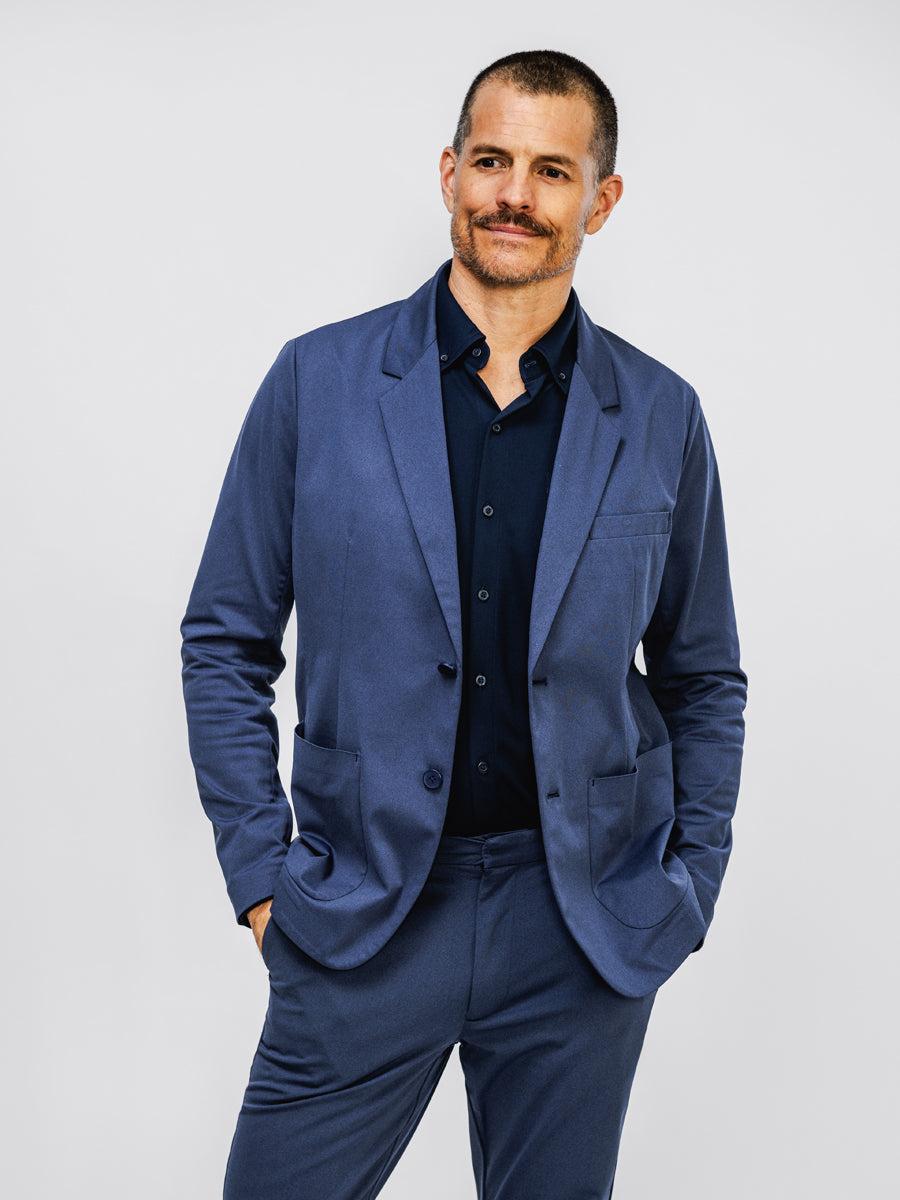 Men's Kinetic Blazer - Navy Solid Male Product Image