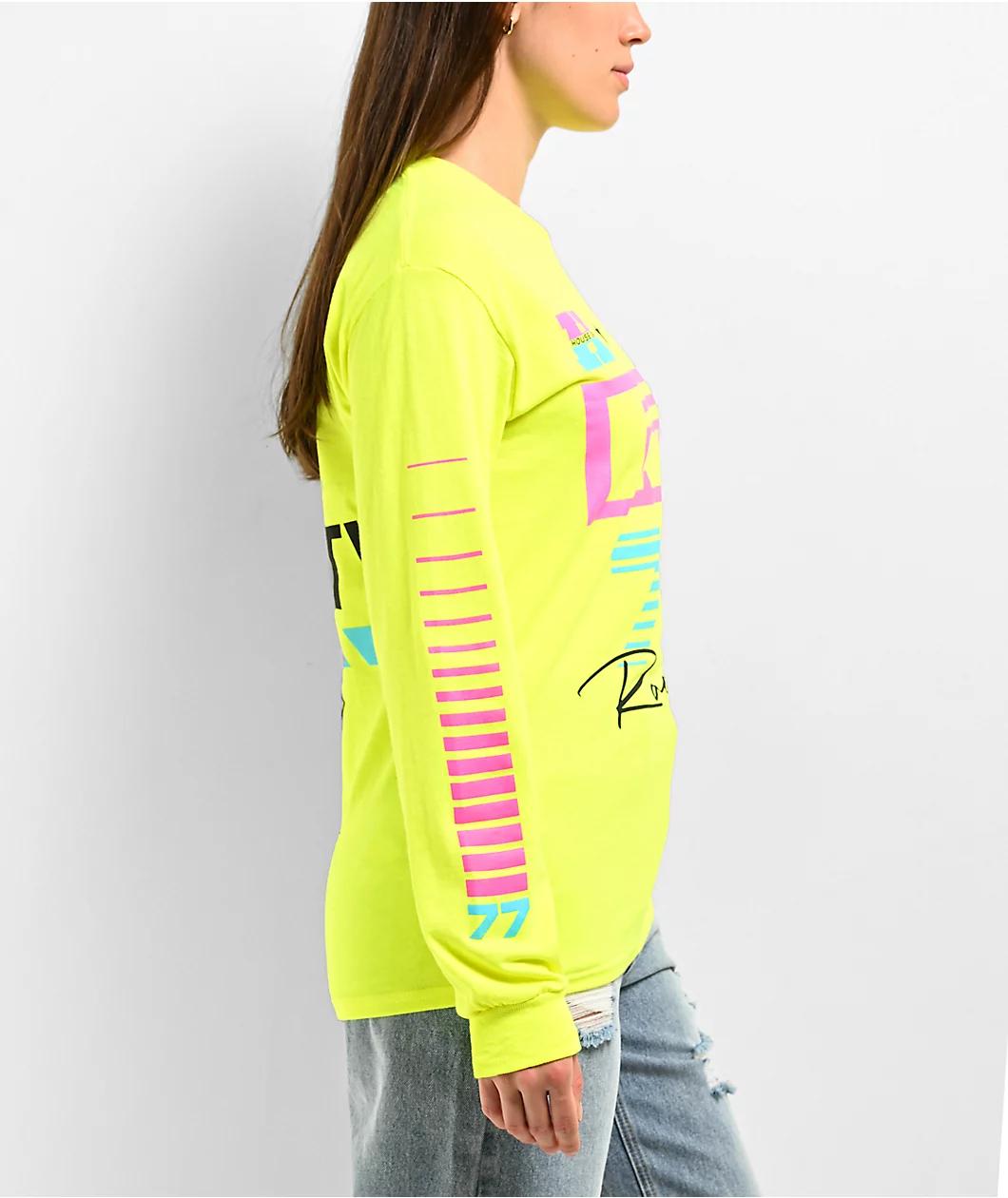 House of PRIX Max Velocity Yellow Long Sleeve T-Shirt Product Image