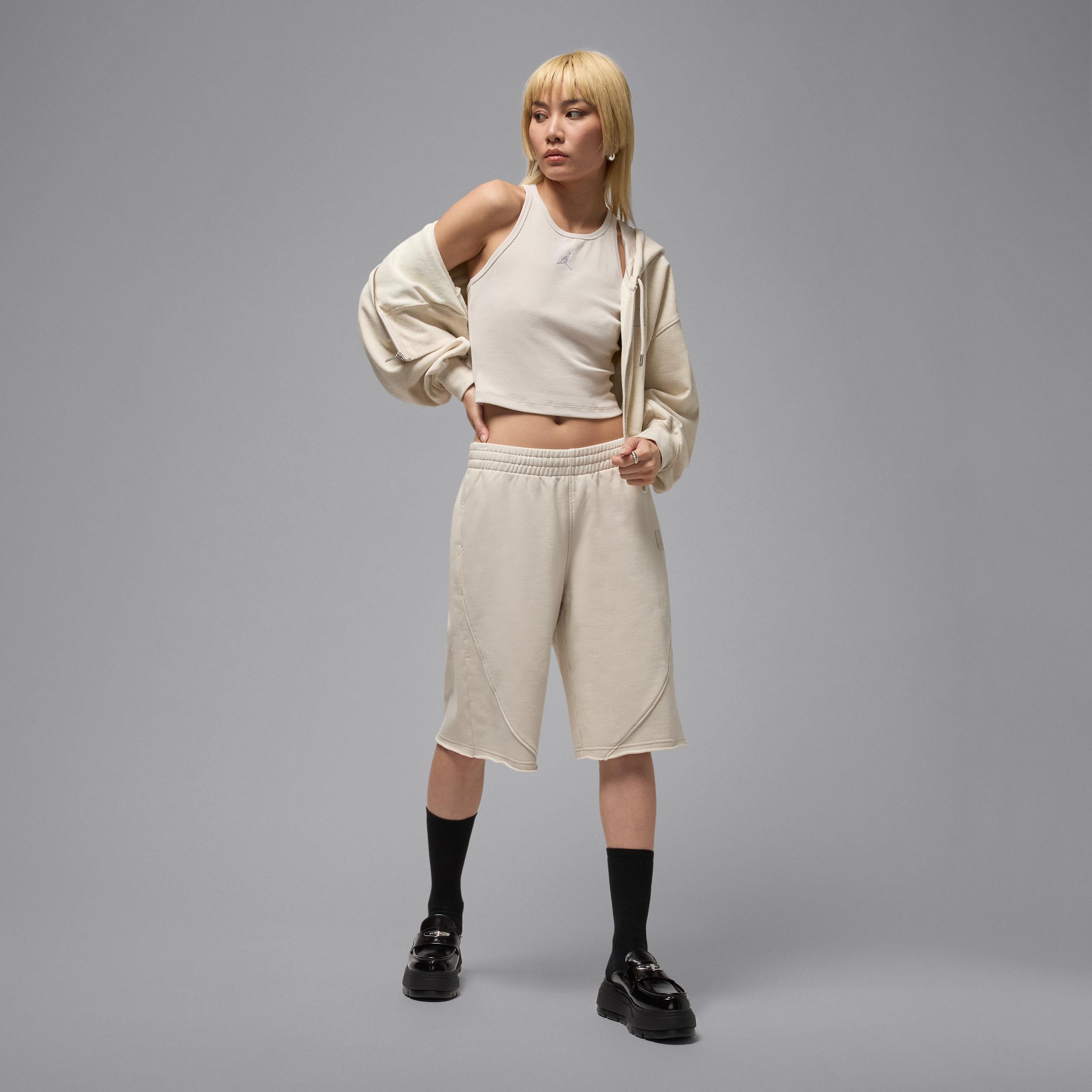 Womens Jordan Flight Fleece French Terry Big Shorts | IB9858-010 Product Image