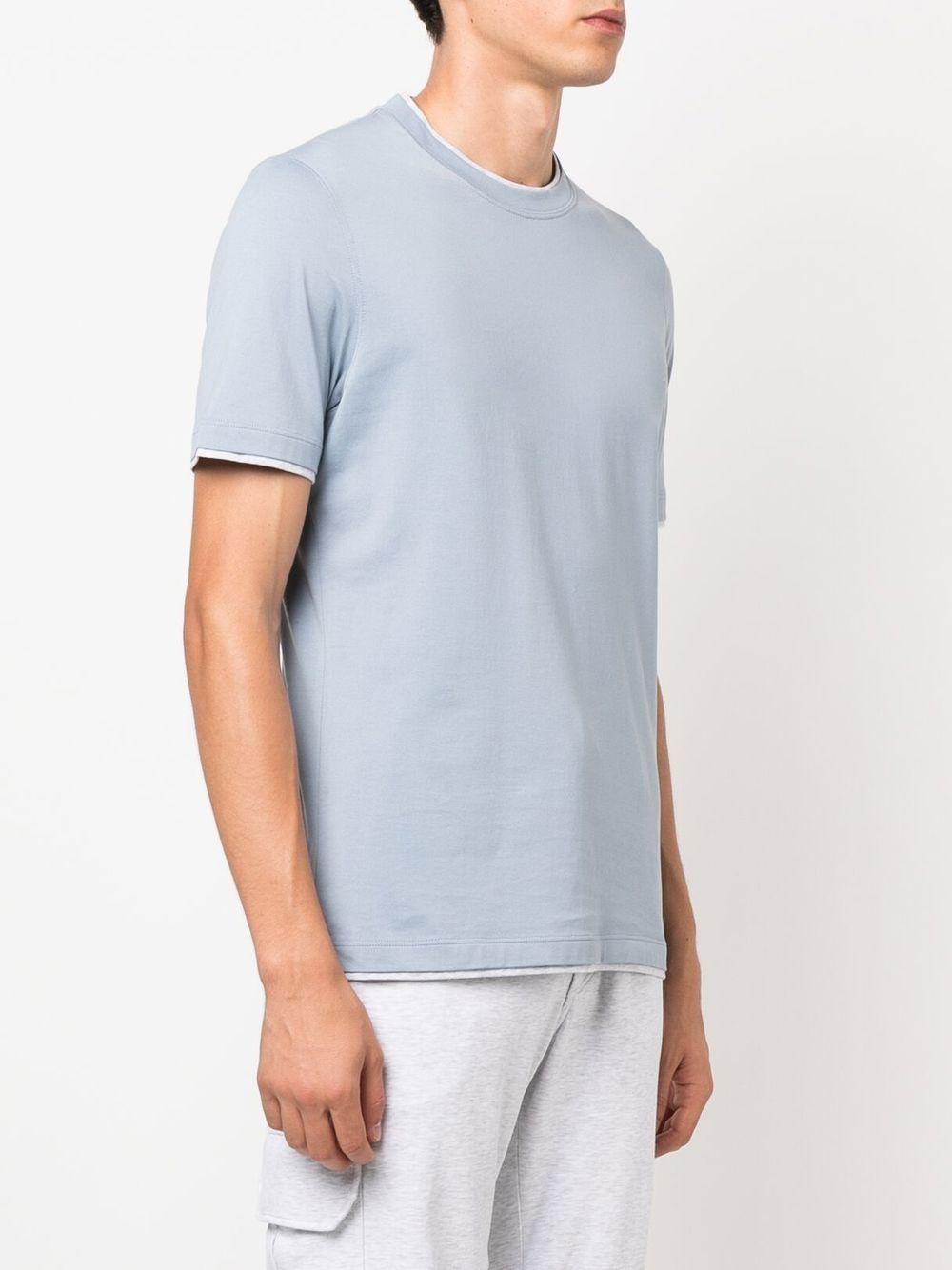crew neck short-sleeved T-shirt Product Image
