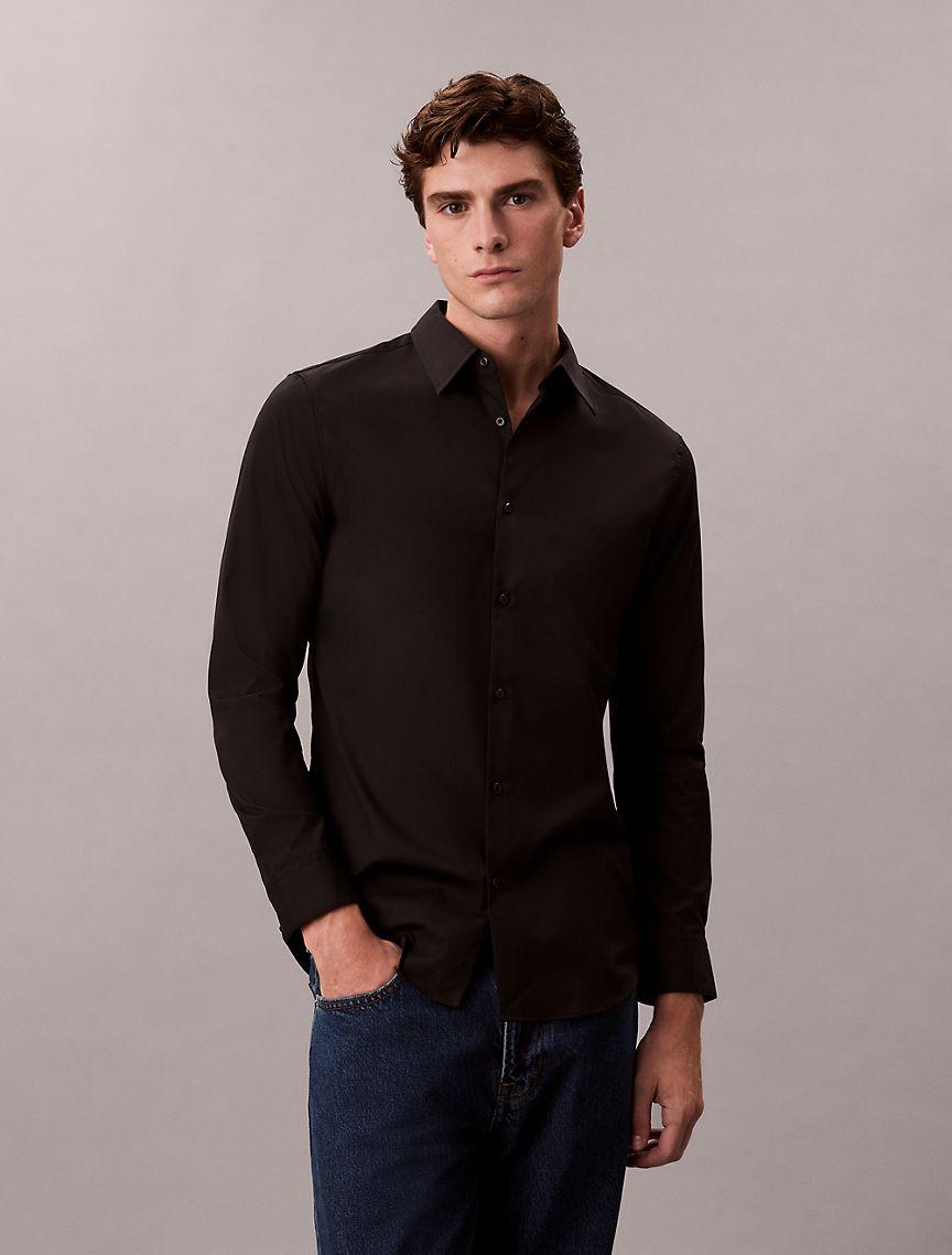 Supima Stretch Cotton Slim Shirt Product Image