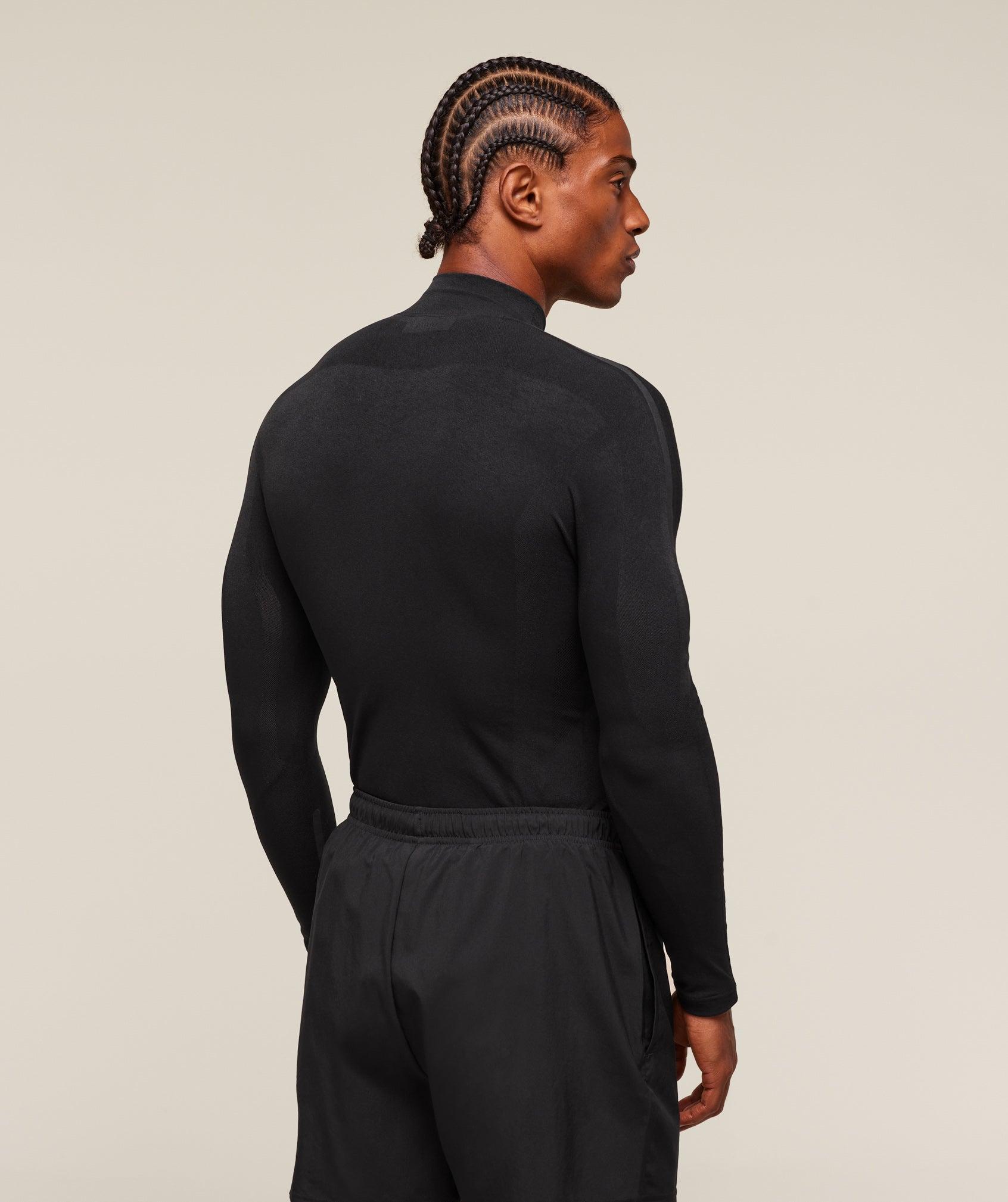 Gymshark everywear Warp Knit 1/4 Zip - Black Male Product Image
