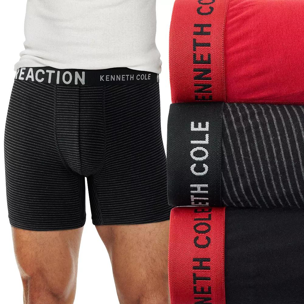 Mens Kenneth Cole Reaction 3-Pack Viscose Stretch Boxer Briefs Product Image