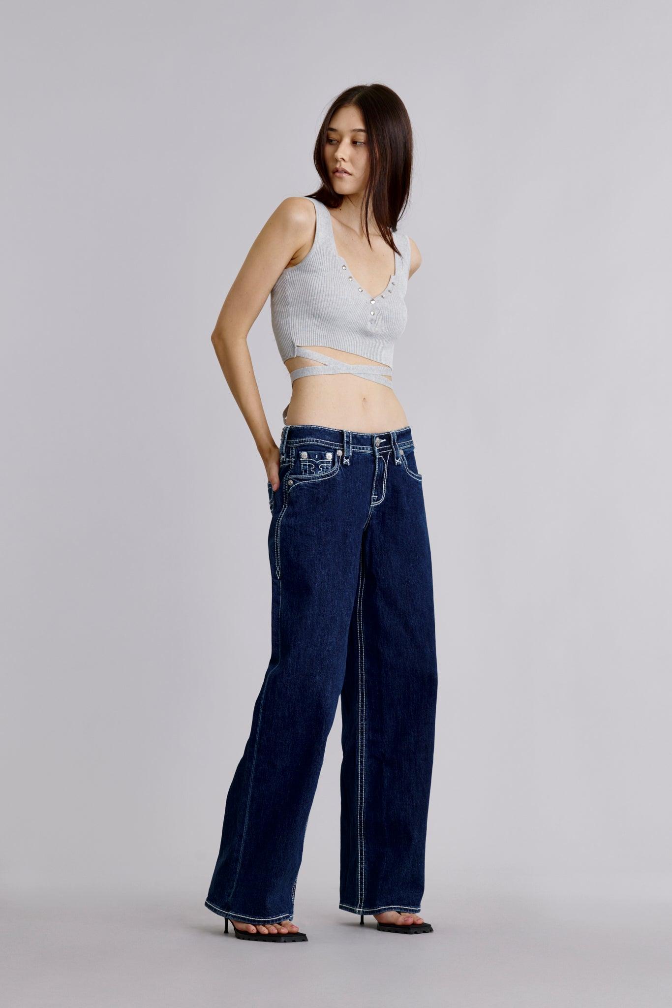 Lana Low-Rise Wide-Leg Jeans Female Product Image