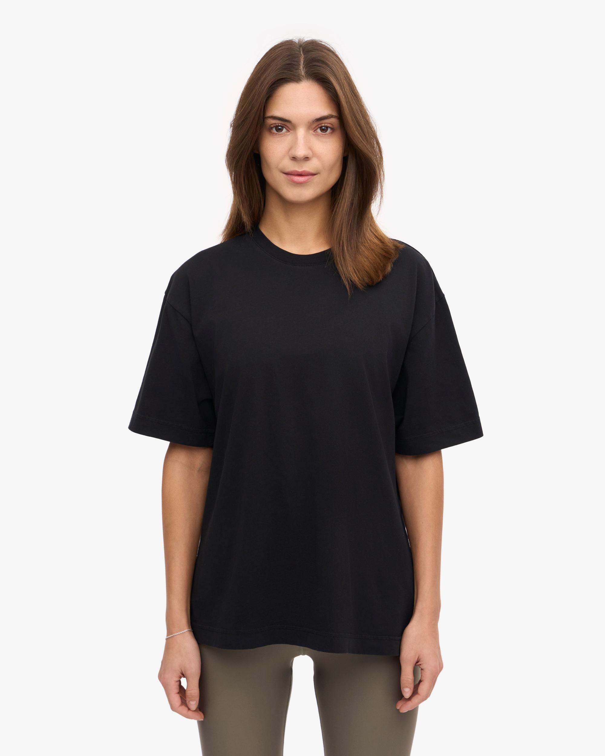 Oversized Organic T-Shirt - Deep Black Product Image