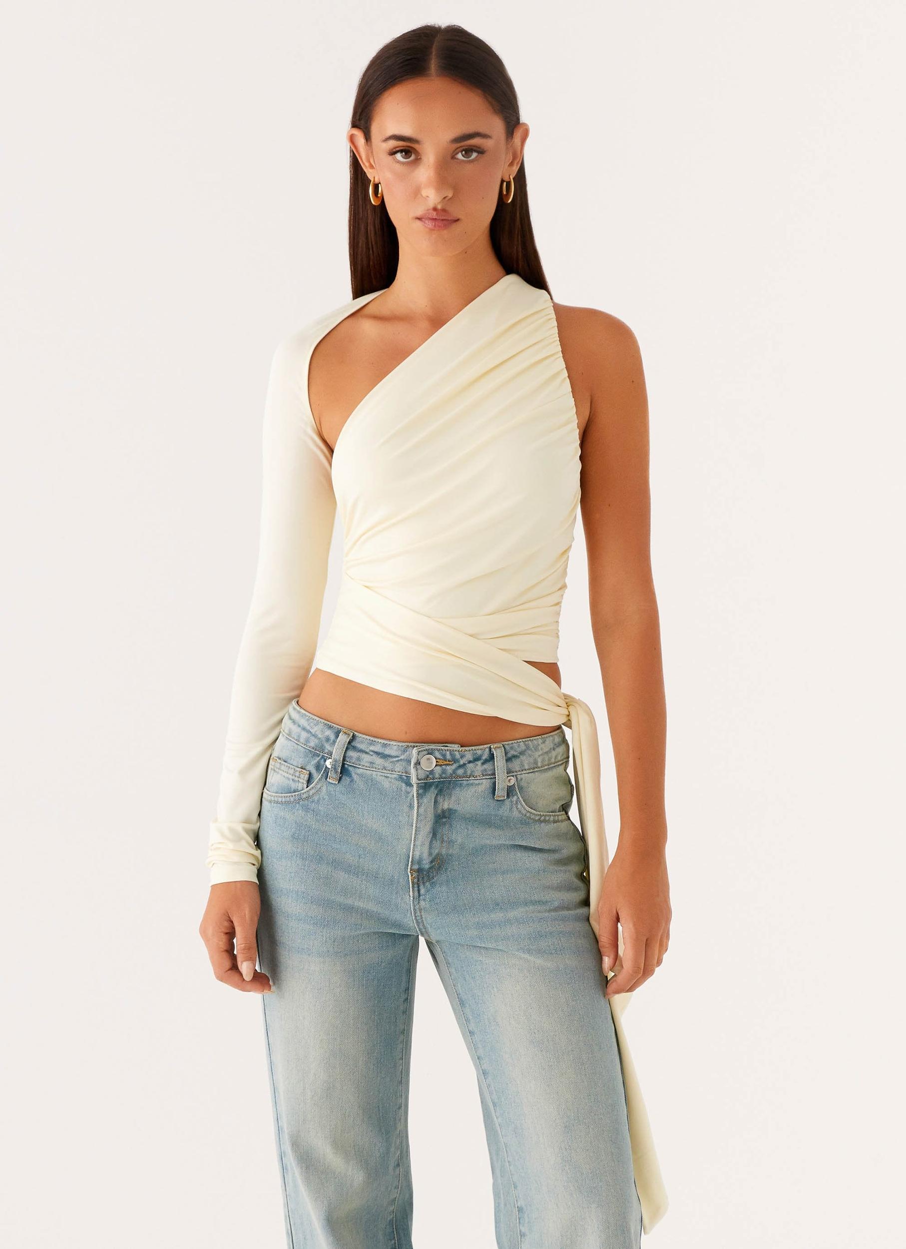 Merryn Top - Pale Yellow Product Image