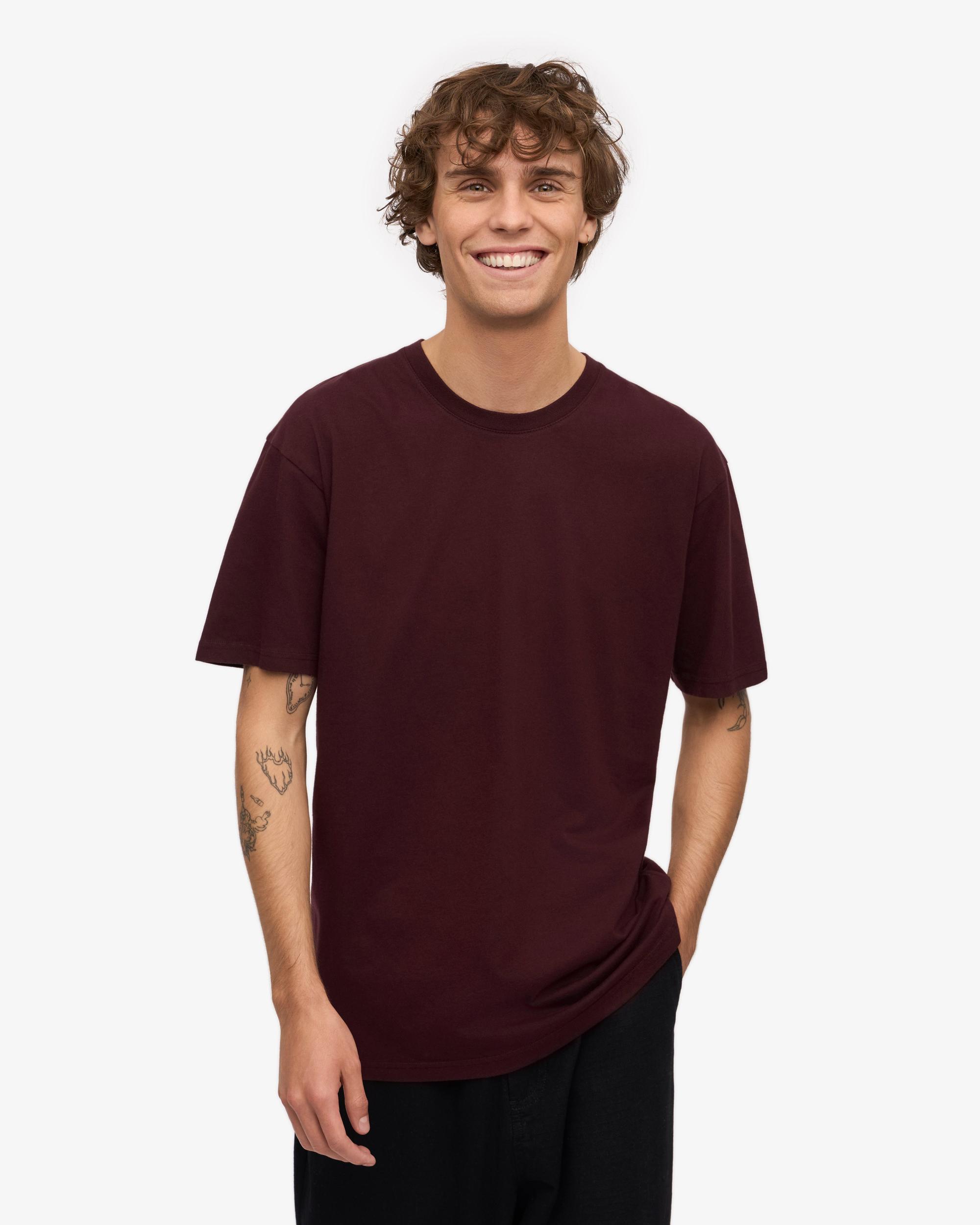 Classic Organic Tee - Oxblood Red Product Image