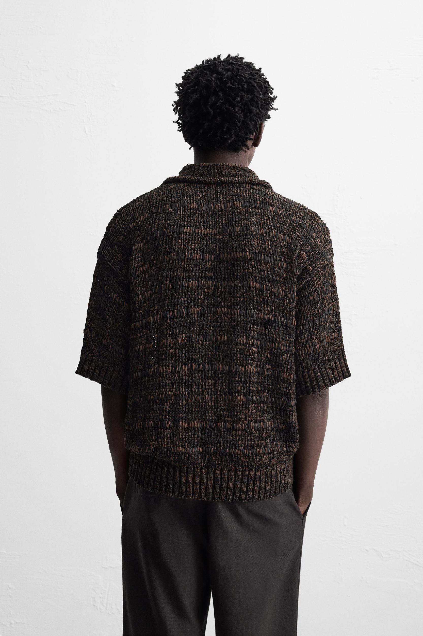 KNIT POLO SHIRT WITH CONTRAST TAPE Product Image