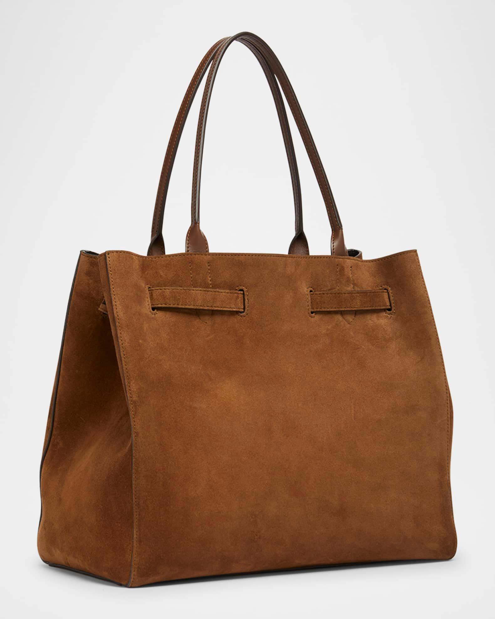 Audrey Large Tote Bag in Calfskin Suede Product Image