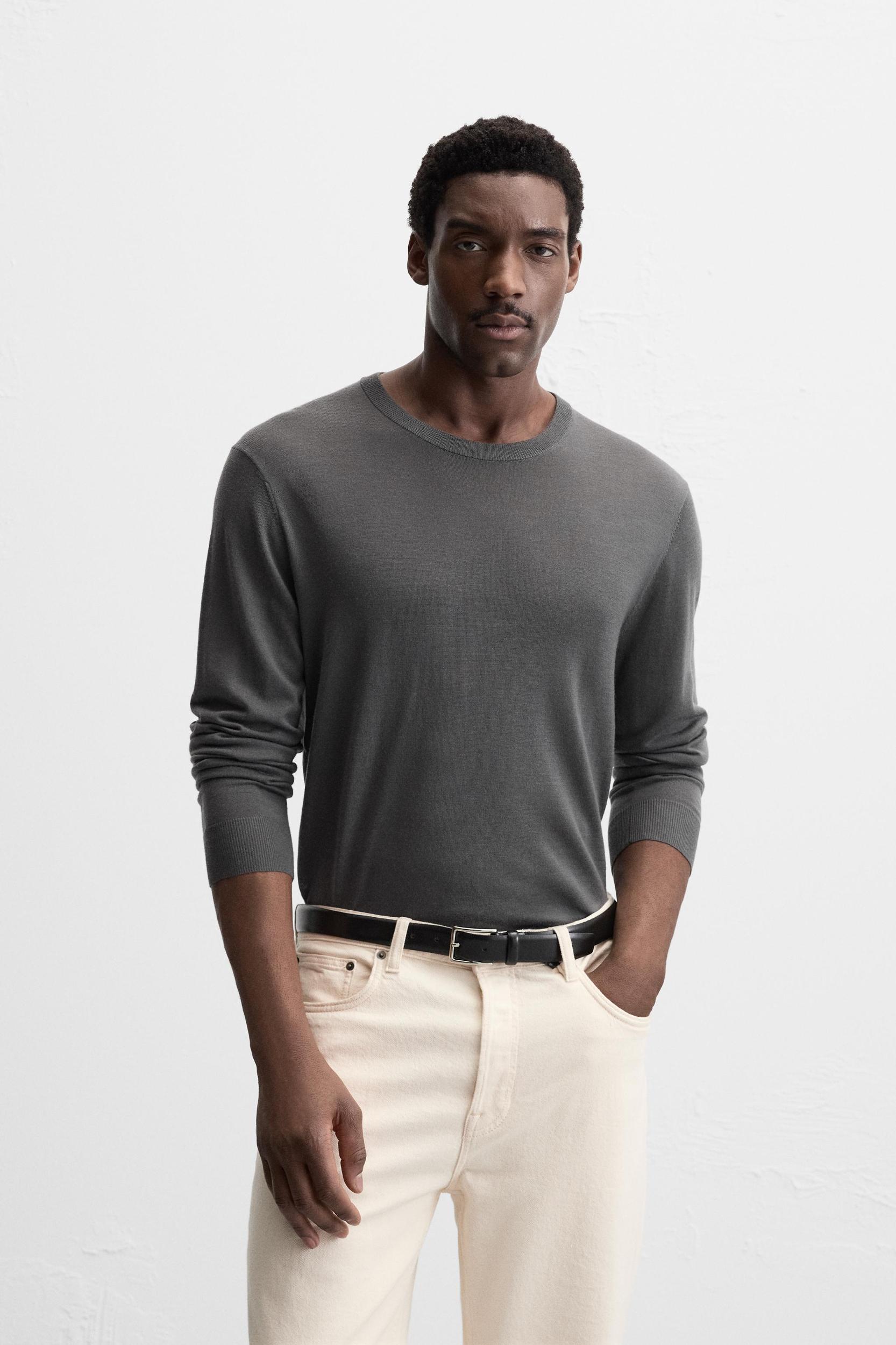 MERCERIZED WOOL SWEATER Product Image