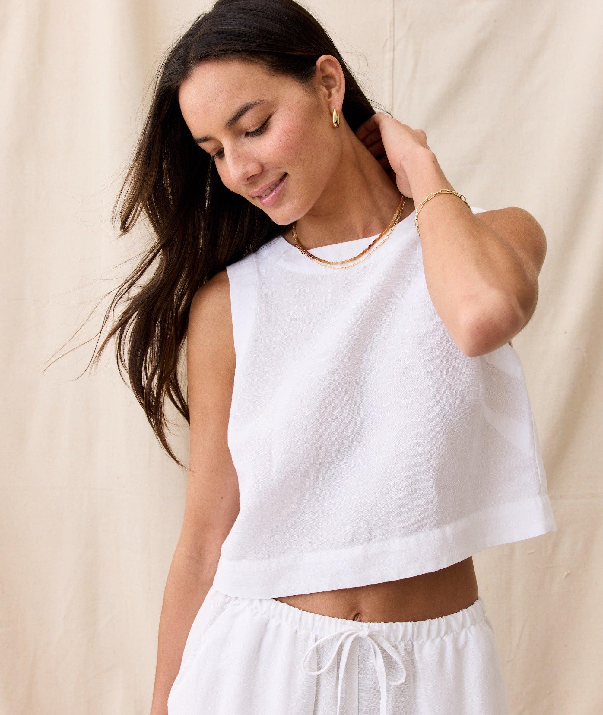 Linen Drawstring Wide Leg Pant Product Image