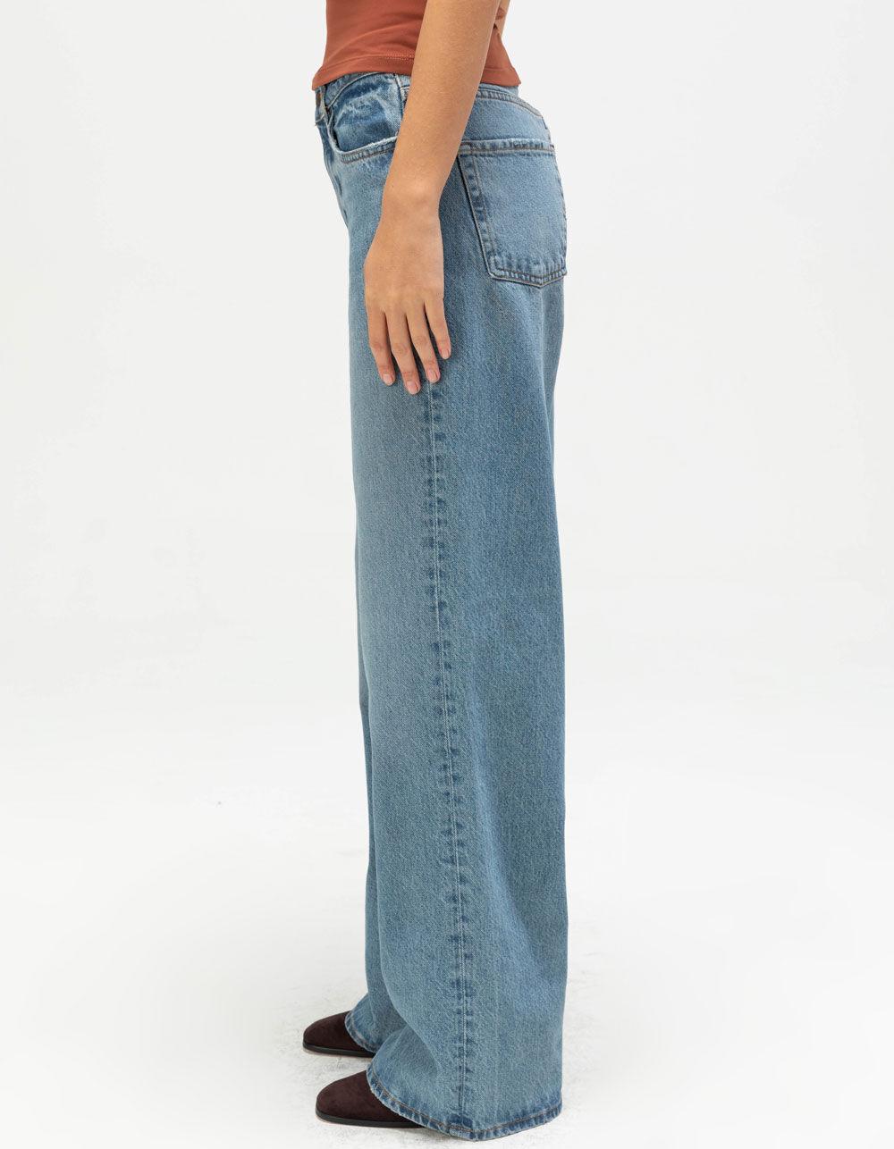 JJXX Tokyo High Waisted Wide Leg Womens Jeans - MEDIUM WASH Product Image