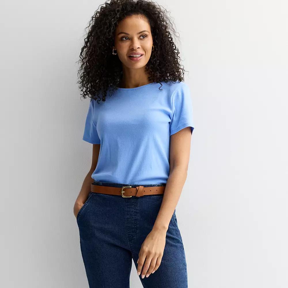 Women's Croft & Barrow® Essential Crewneck Tee,  Product Image