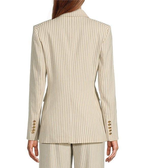 Antonio Melani Coordinating Aurora Stripe Linen Blend Jacket Product Image