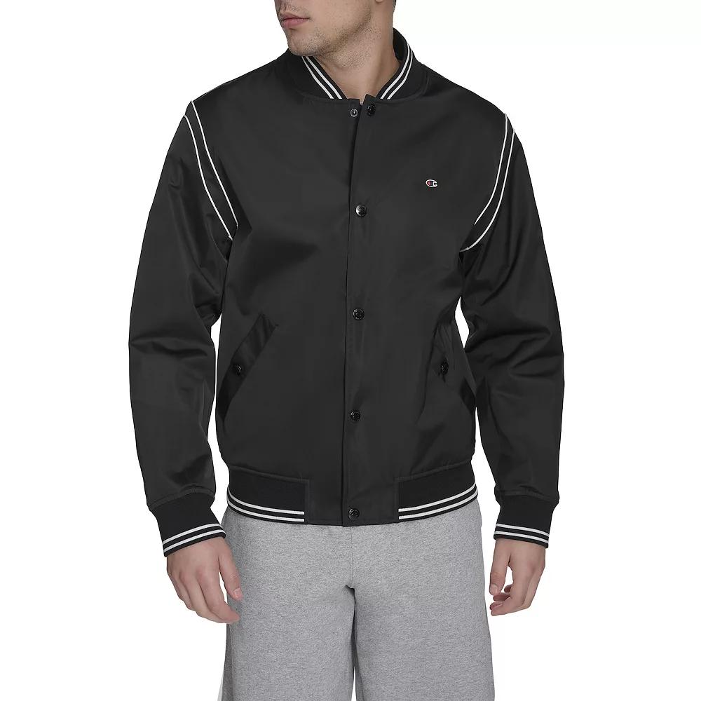 Men's Champion® Lightweight Varsity Jacket, Size: XL, Black Product Image