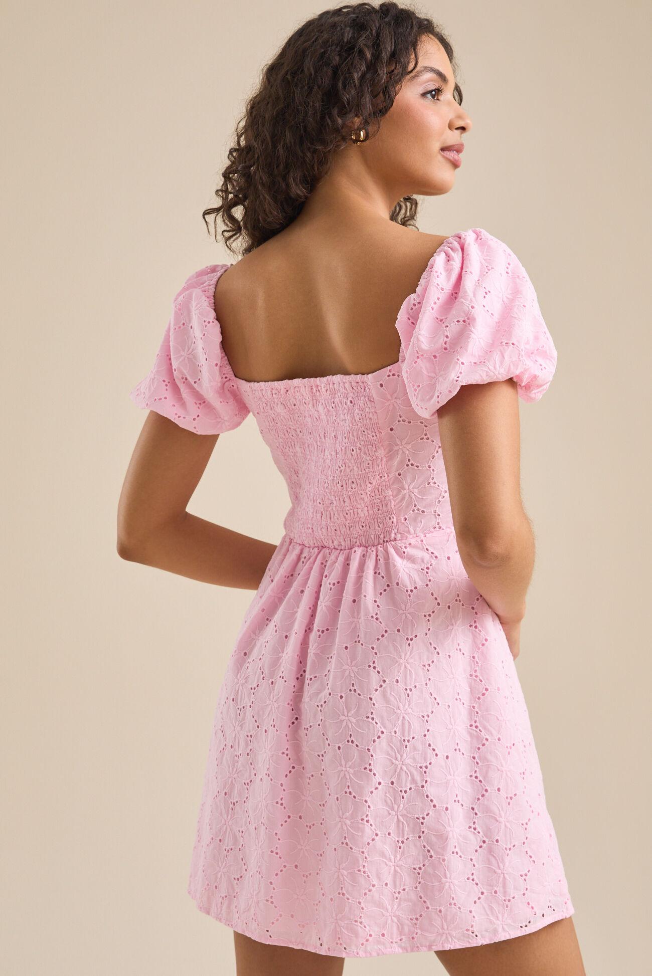 Josie Eyelet Mini Dress Product Image