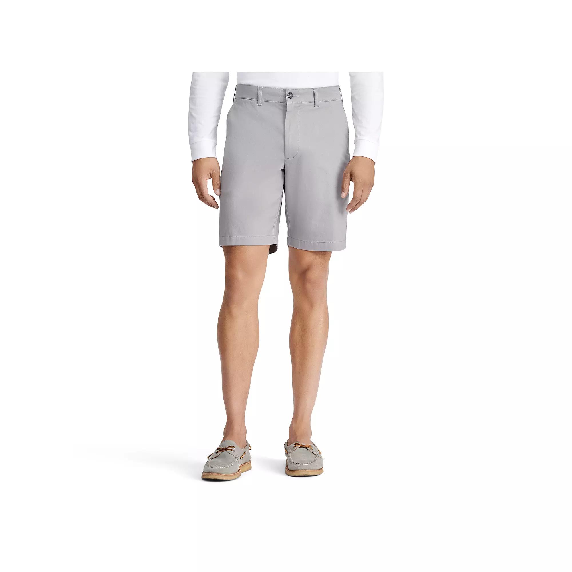 Men's IZOD Saltwater 9.5-in. Flat Front Shorts, Size: 38, Harbor Blue Product Image