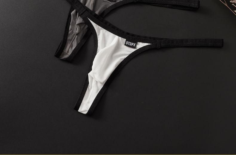 Contrast Trim Thong Product Image