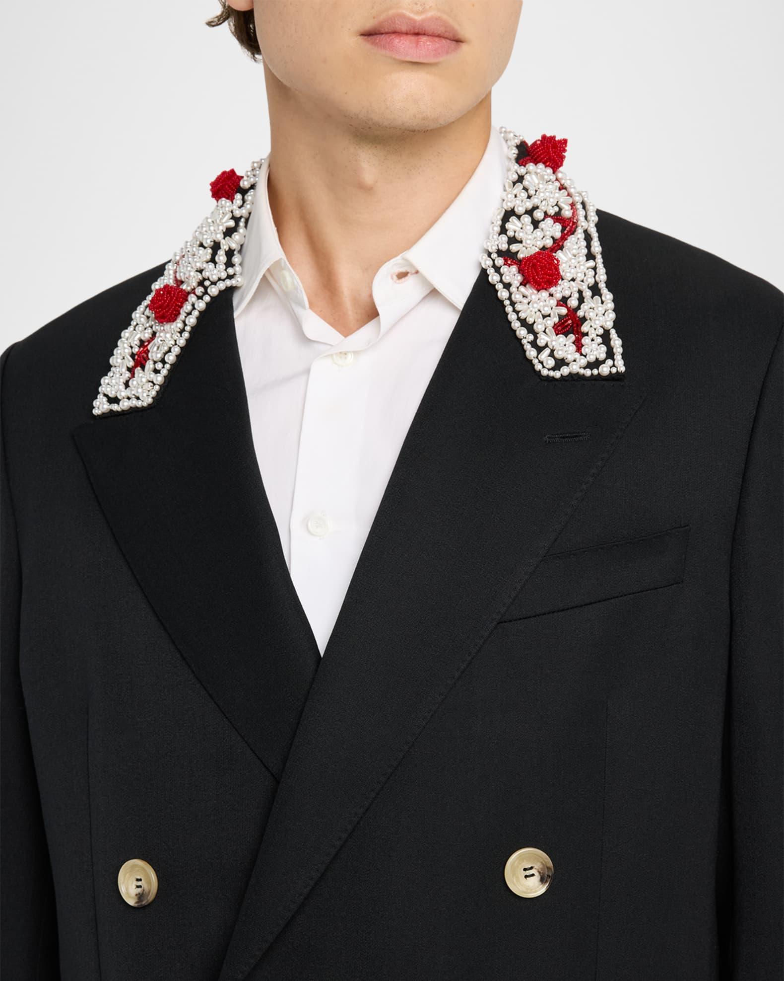 Men's Turbo-Embellished Double-Breasted Dinner Jacket Product Image