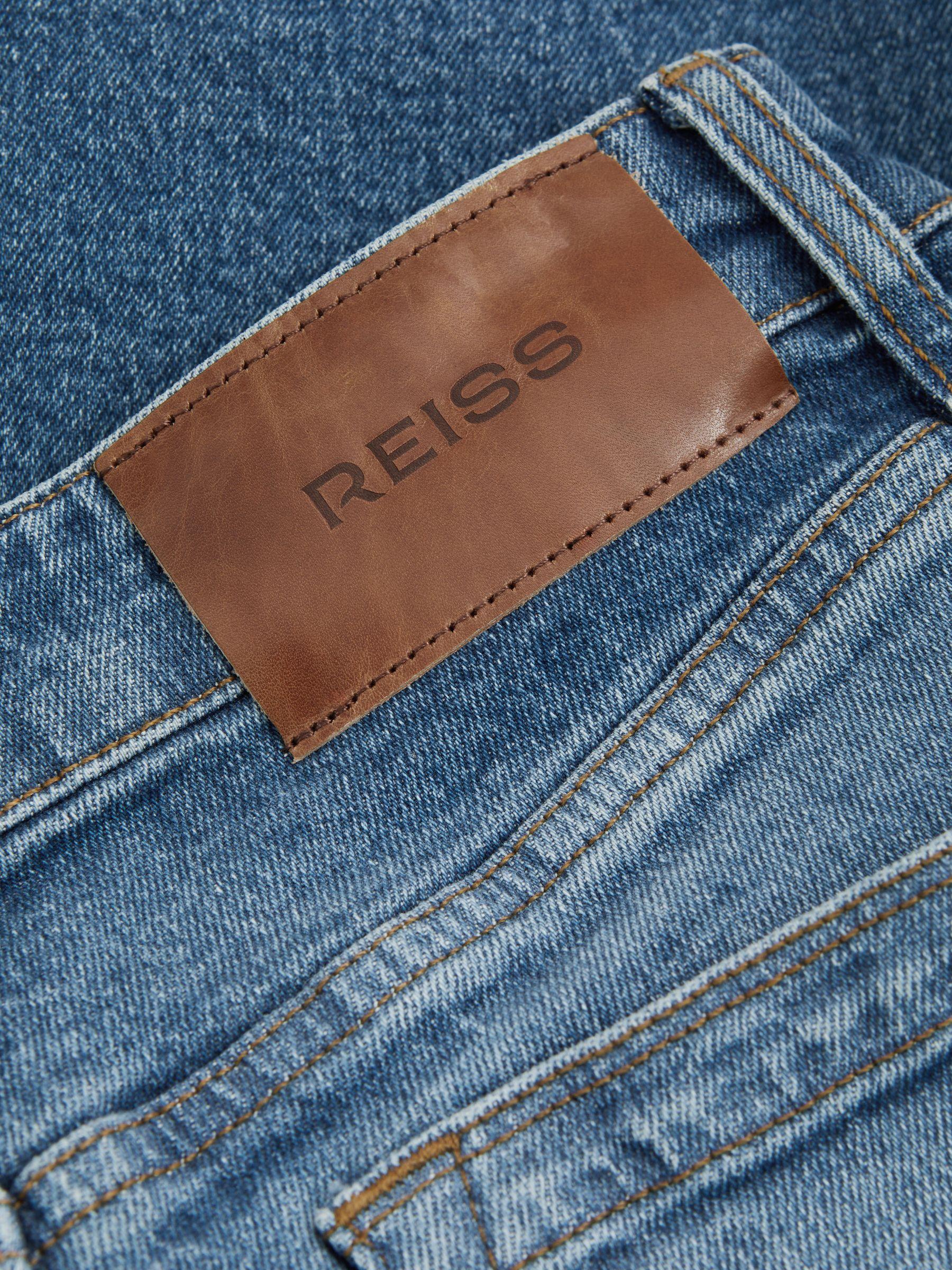 Wide Leg Jeans in Mid Blue Product Image