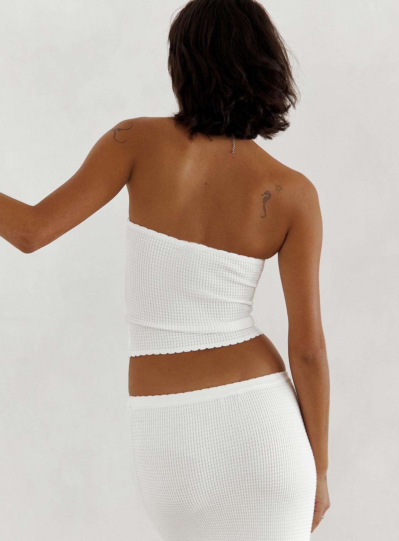 Huckle Tube Top White Product Image