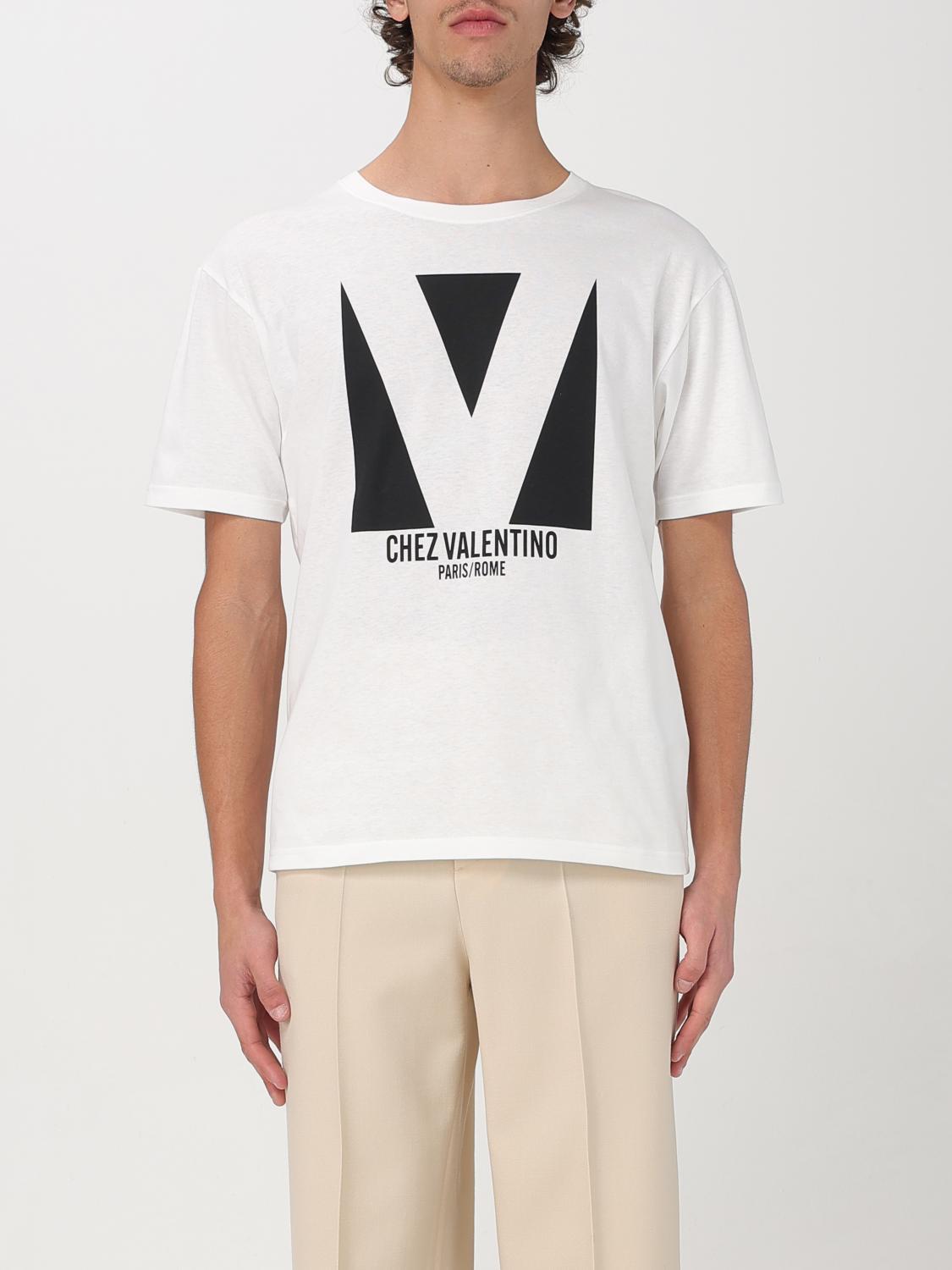 VALENTINO Mens Avorio Logo-print Crew-neck Cotton-jersey T-shirt Product Image