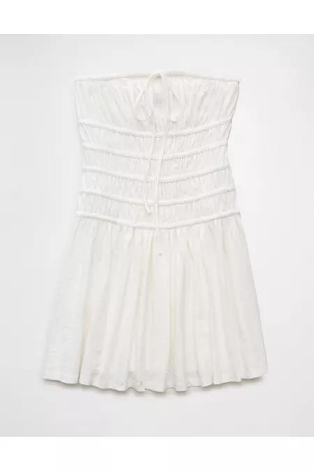 AE Sunchaser Knit Strapless Smocked Bodice Mini Dress Women's Product Image