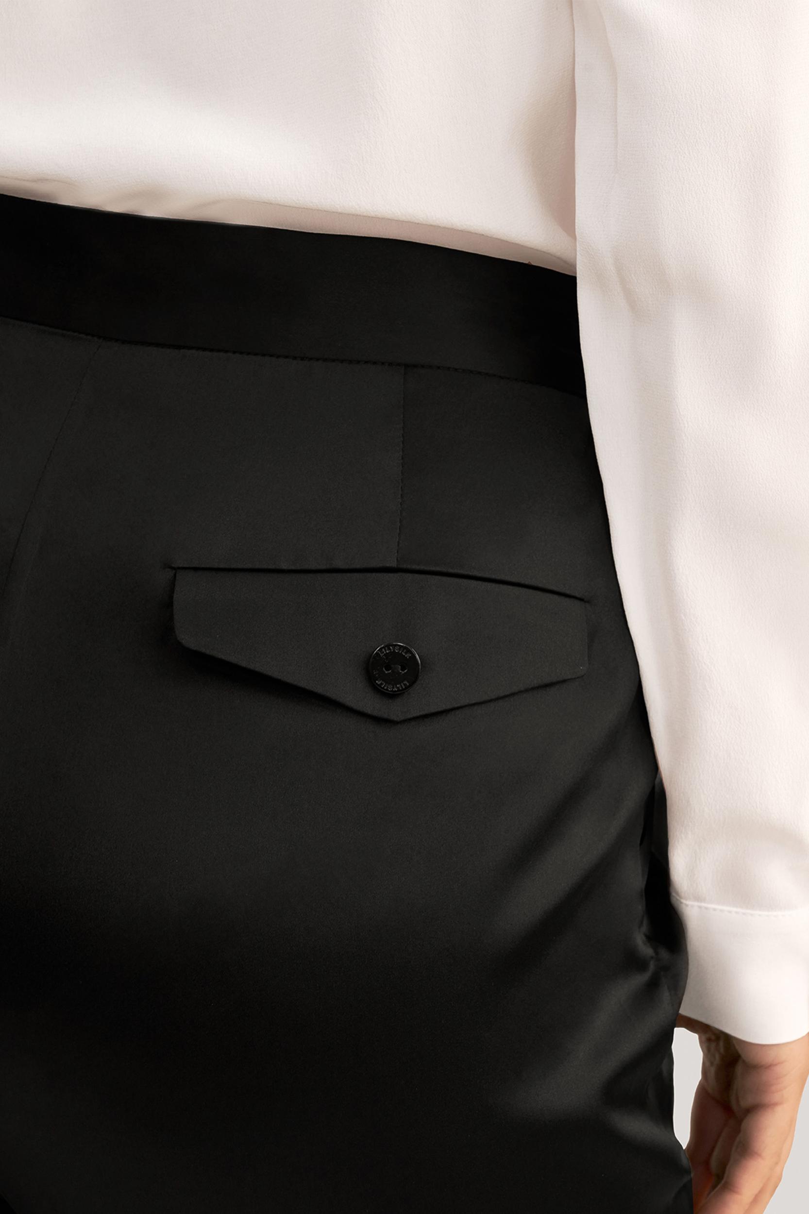 Comfort Fit Silk Cigarette Pants Product Image