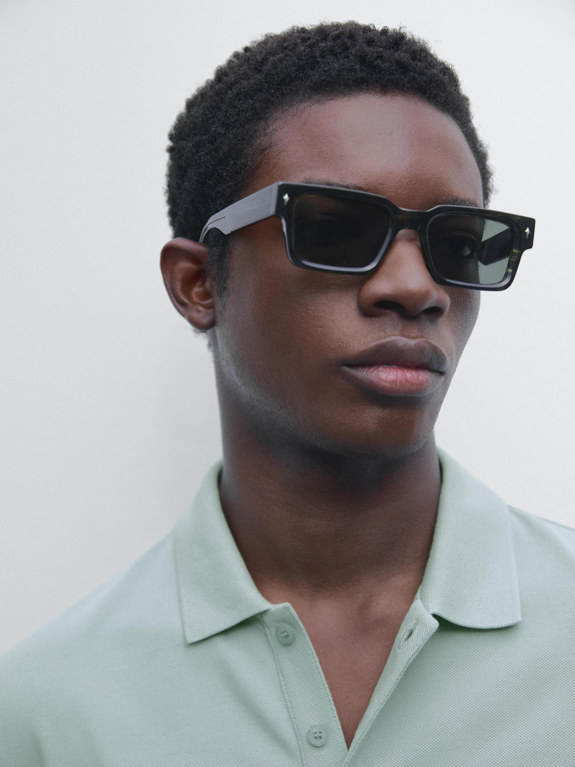 Micro textured piqué cotton polo shirt Product Image