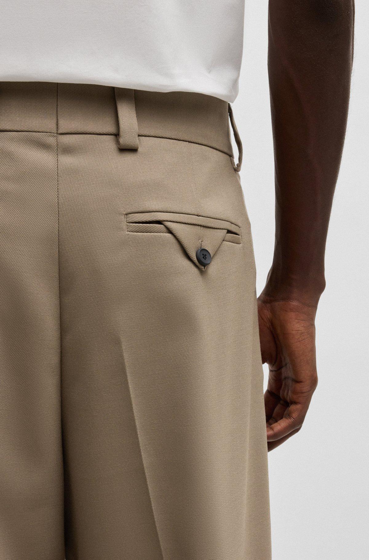 Modern-fit trousers in stretch twill with front crease Product Image