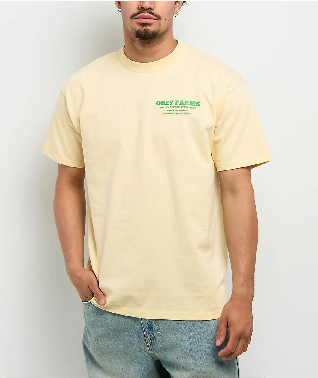 Obey Farms Natural T-Shirt Product Image