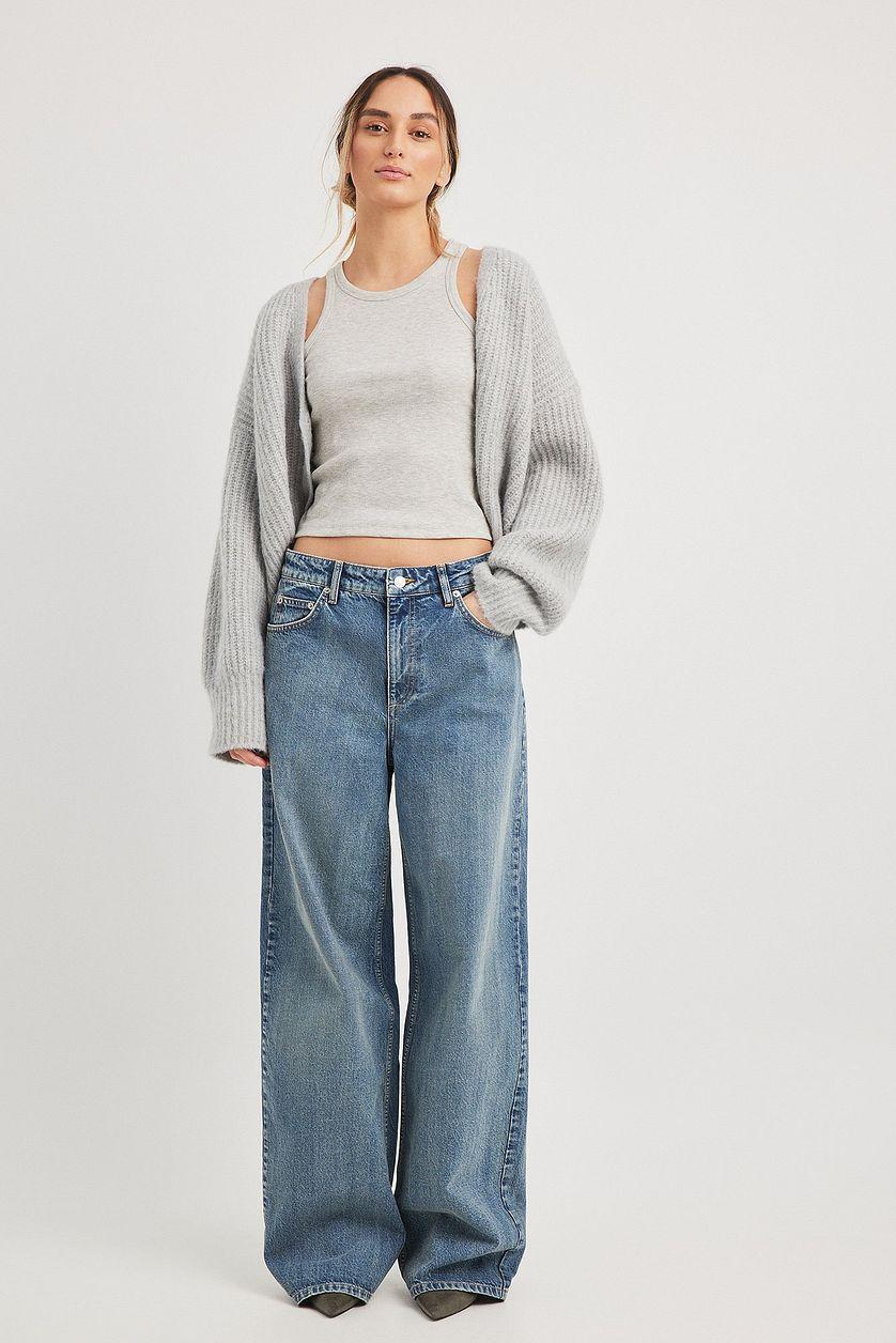 Low Waist Wide Leg Jeans Product Image