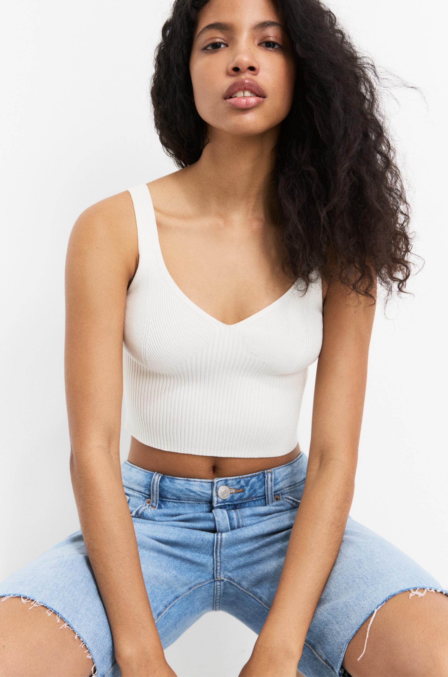 Knit bralette top Product Image