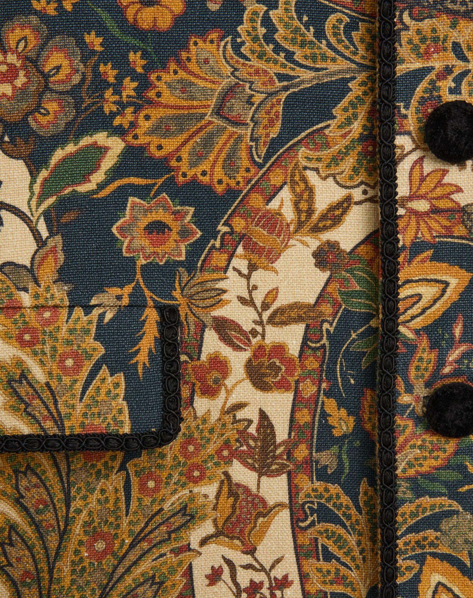 Hemp Jacket With Voyage Imaginaire Print Product Image