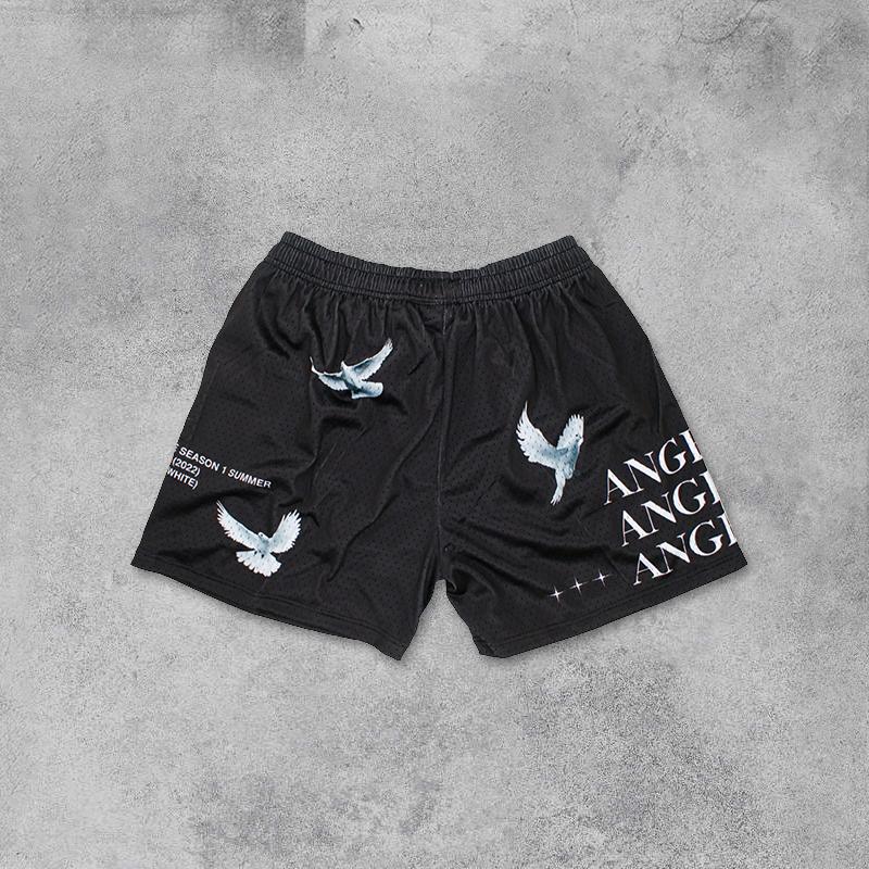 Sopula Angel Made Peace Dove Mesh Street Shorts Product Image