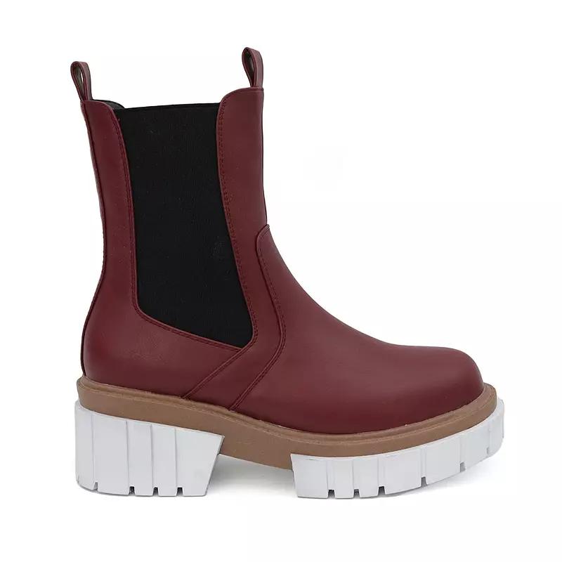 Yoki Mikeey-12 Women's Short Chelsea Boots,  Product Image
