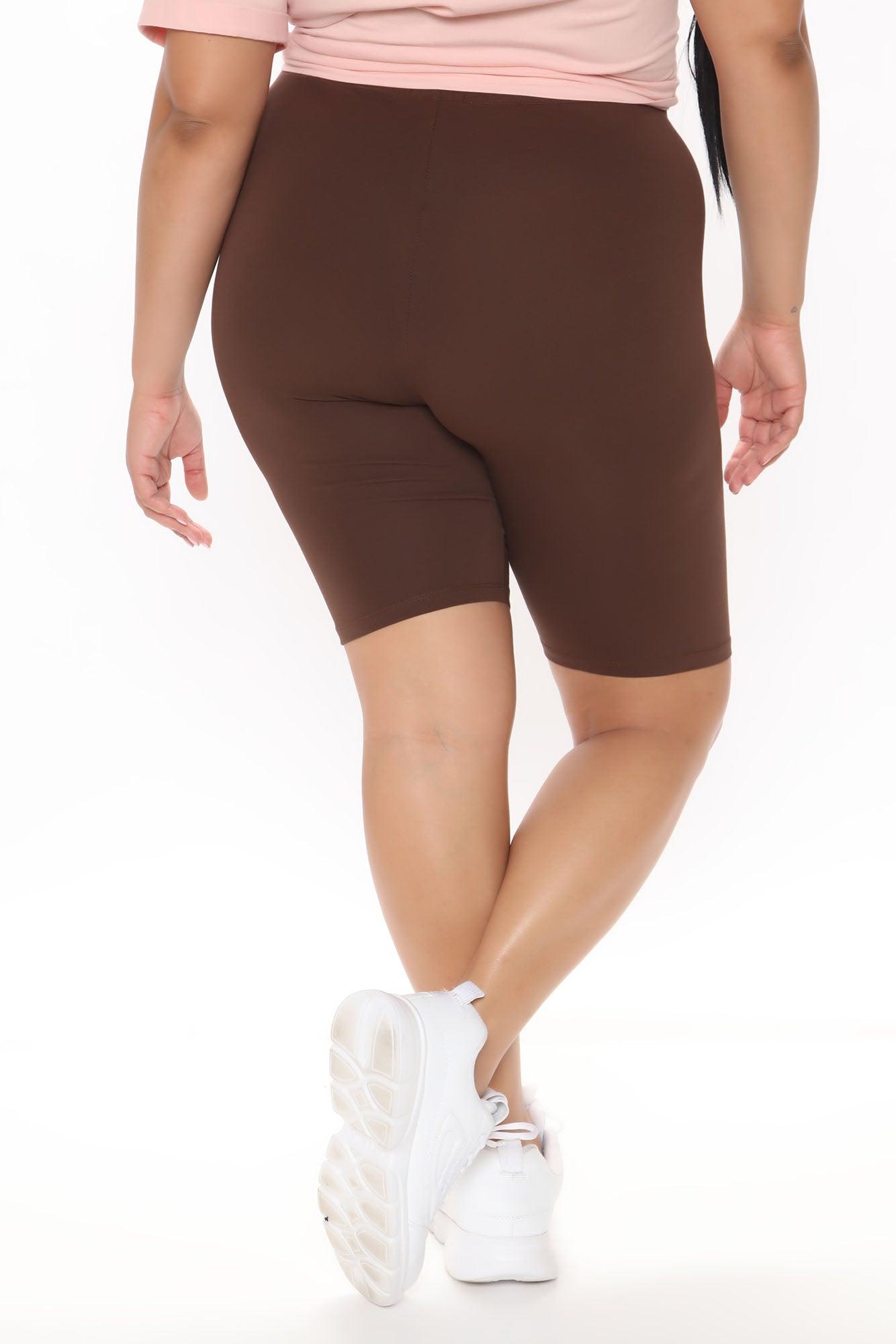 Natalee Biker Shorts - Chocolate Product Image
