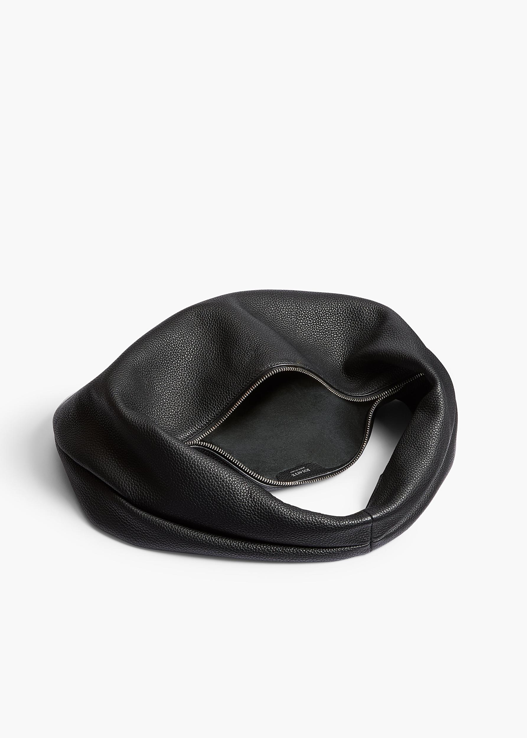 Medium Olivia Hobo in Black Pebbled Leather Product Image