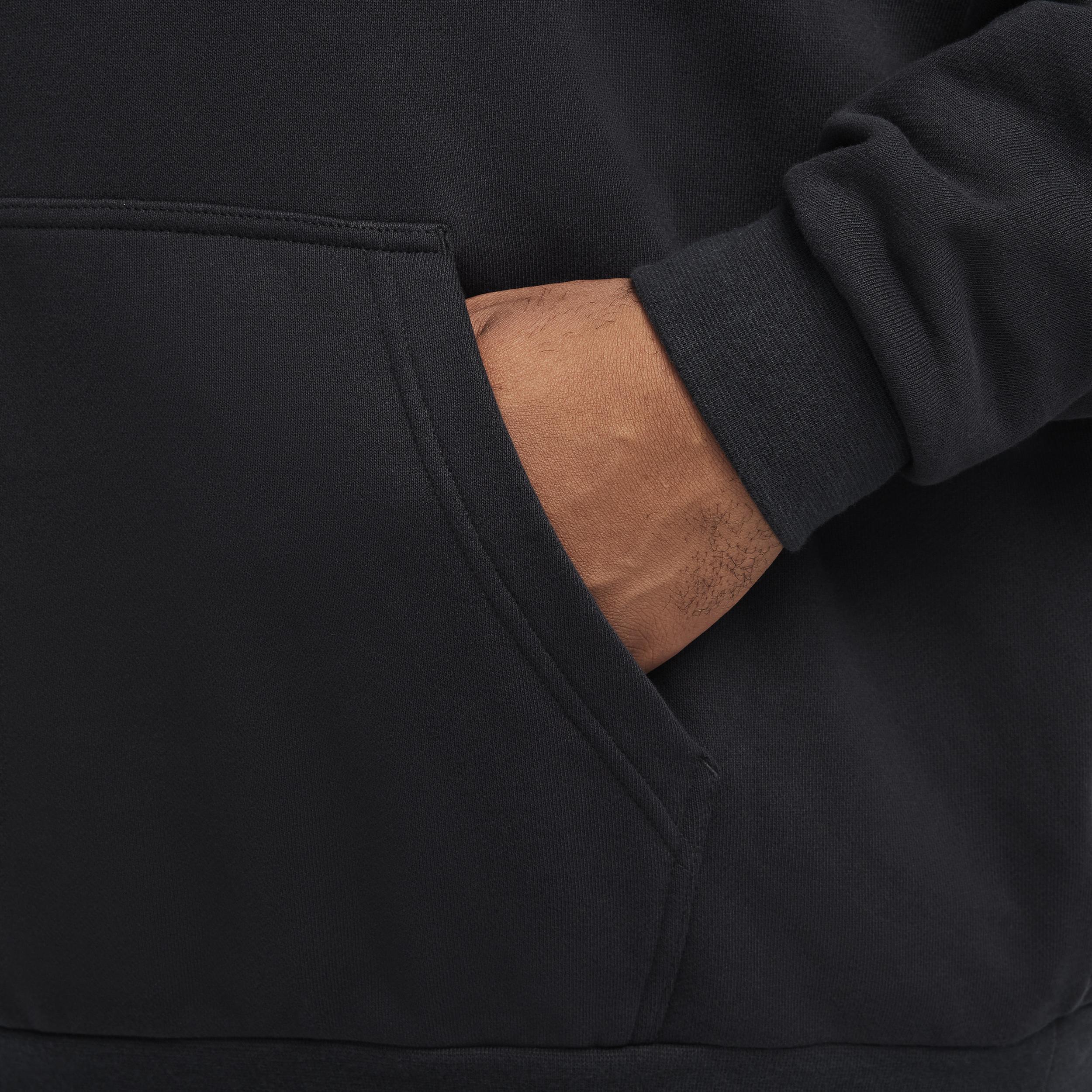 Nike Mens Club Fleece Oversized French Terry Pullover Hoodie | HJ1816-010 Product Image