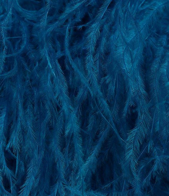 Dear Moon Faux Feather Strapless Sequin Embellished Long Two-Piece Dress Product Image