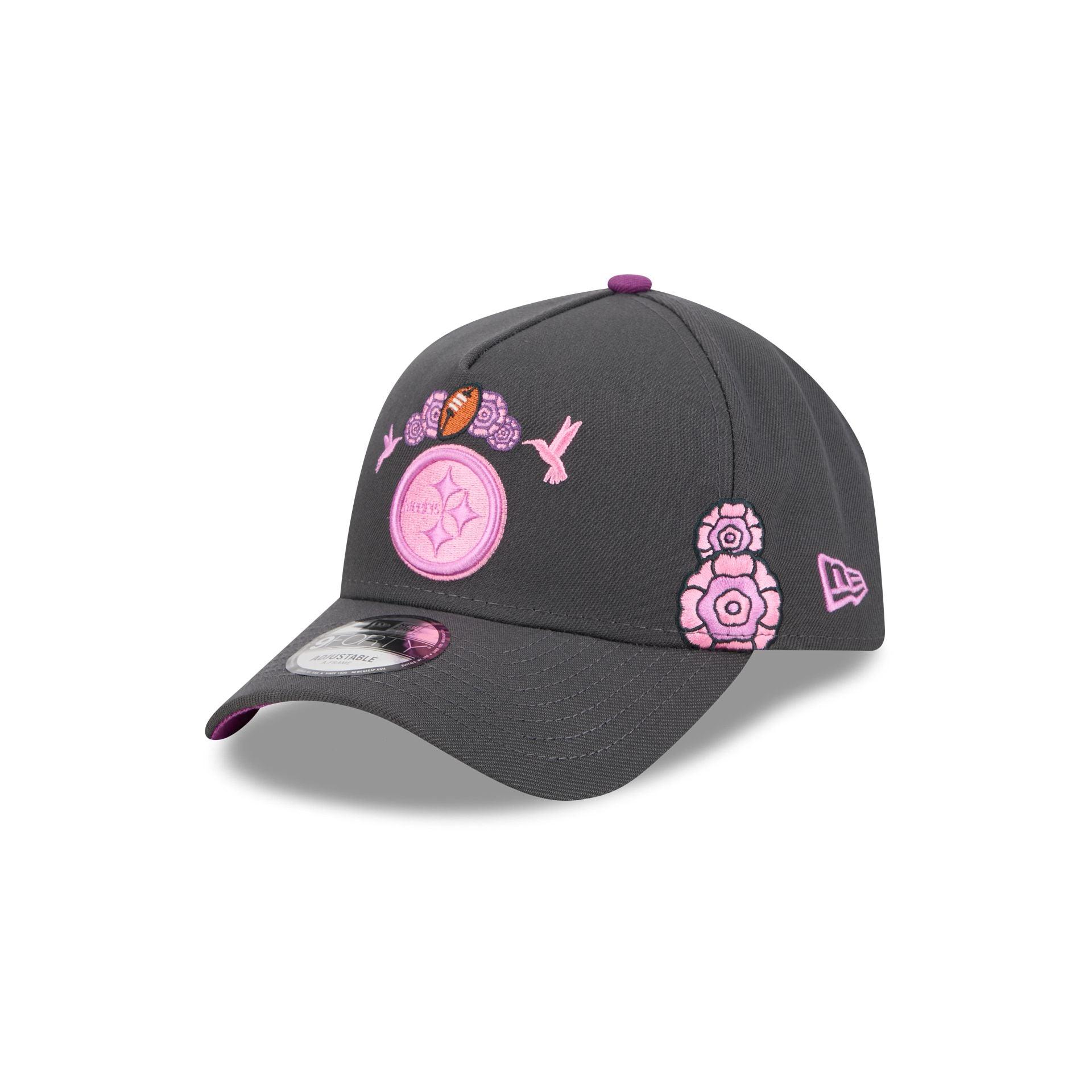 New Era x adidas Miami Hurricanes Black 9FORTY A-Frame Snapback Hat Male Product Image