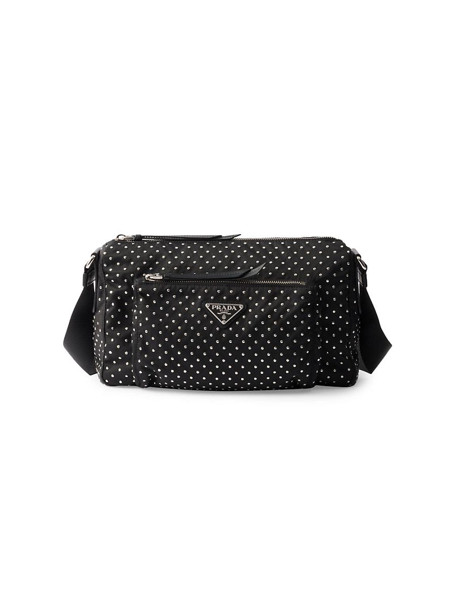 Womens Re-Nylon Bag with Studs Product Image