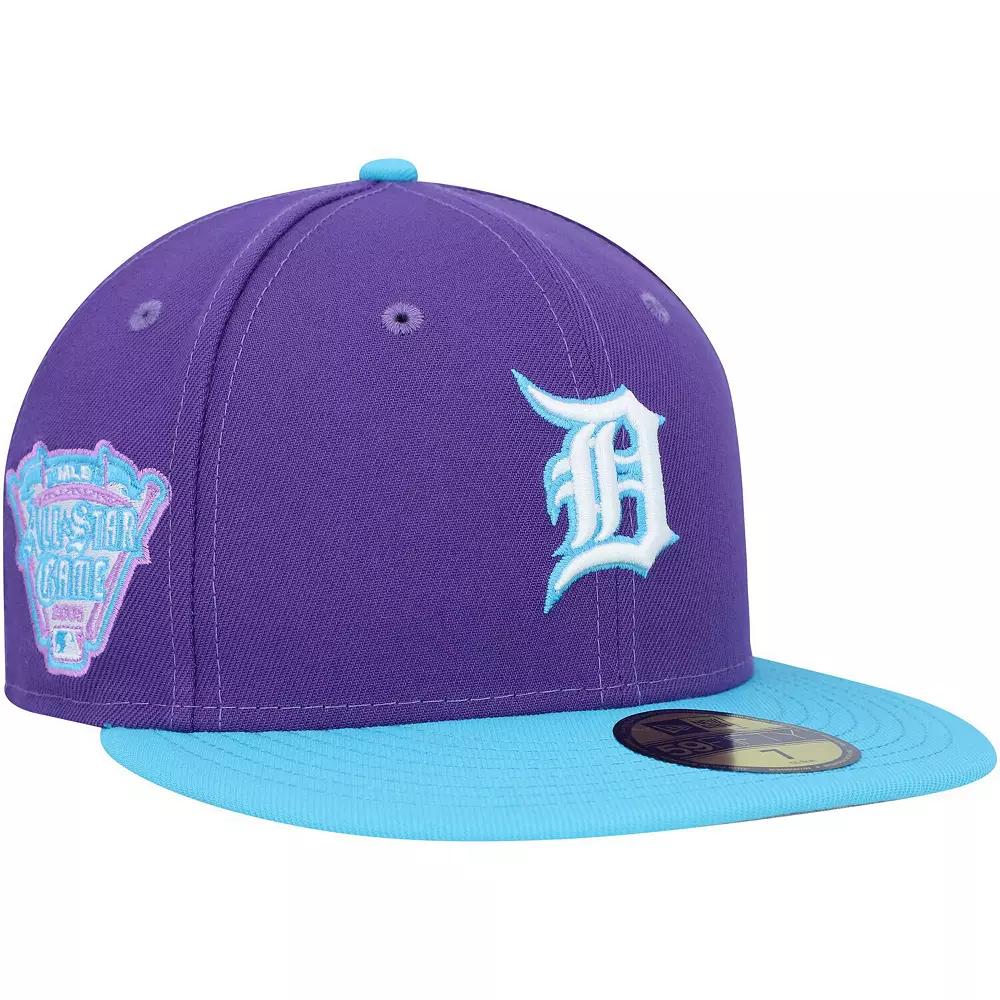 Men's New Era Purple Detroit Tigers Vice 59FIFTY Fitted Hat, Size: 7 1/2 Product Image