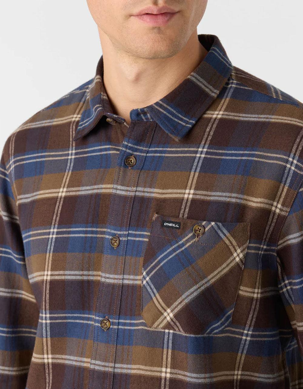 O'NEILL Redmond Mens Flannel - CHOCOLATE Product Image