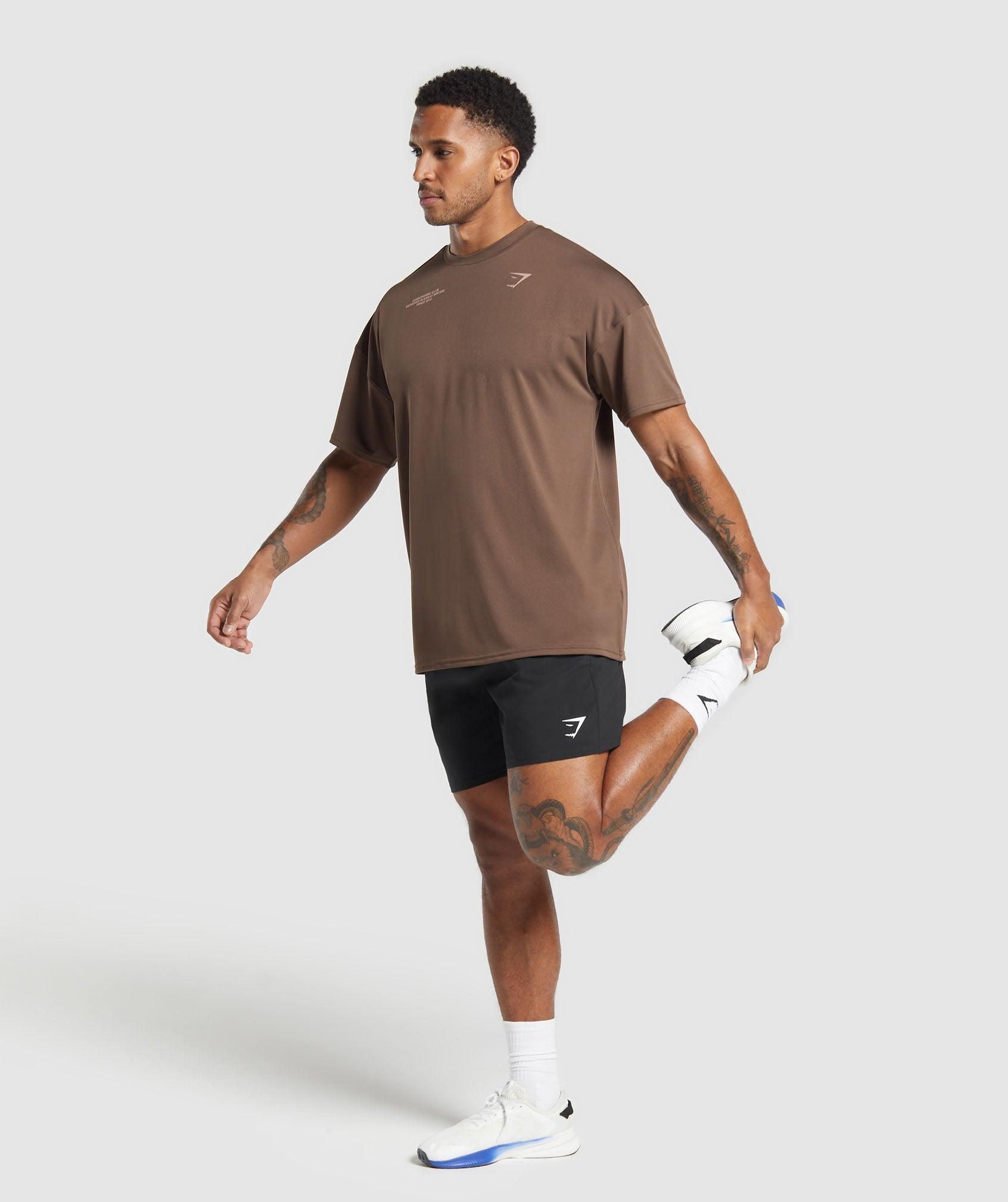 Gymshark Conditioning Club Oversized T-Shirt - Walnut Brown Male Product Image
