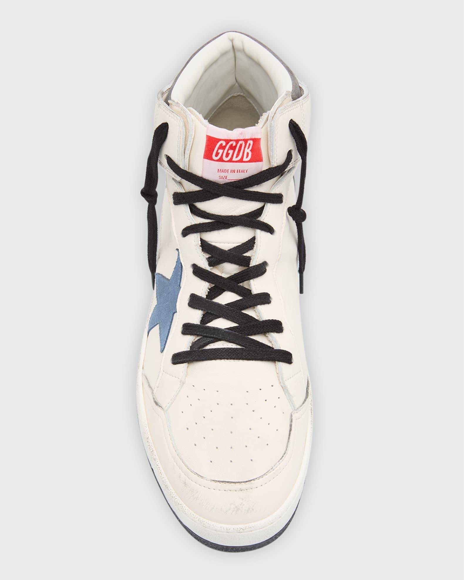 Men's Sky-Star Leather High Top Sneakers Product Image