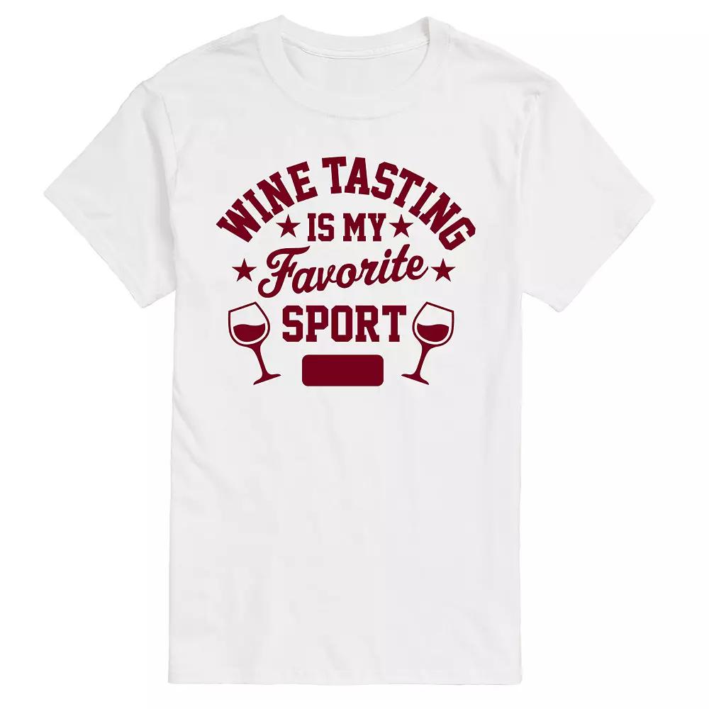 Men's Wine Tasting Fav Sport Graphic Tee,  Product Image