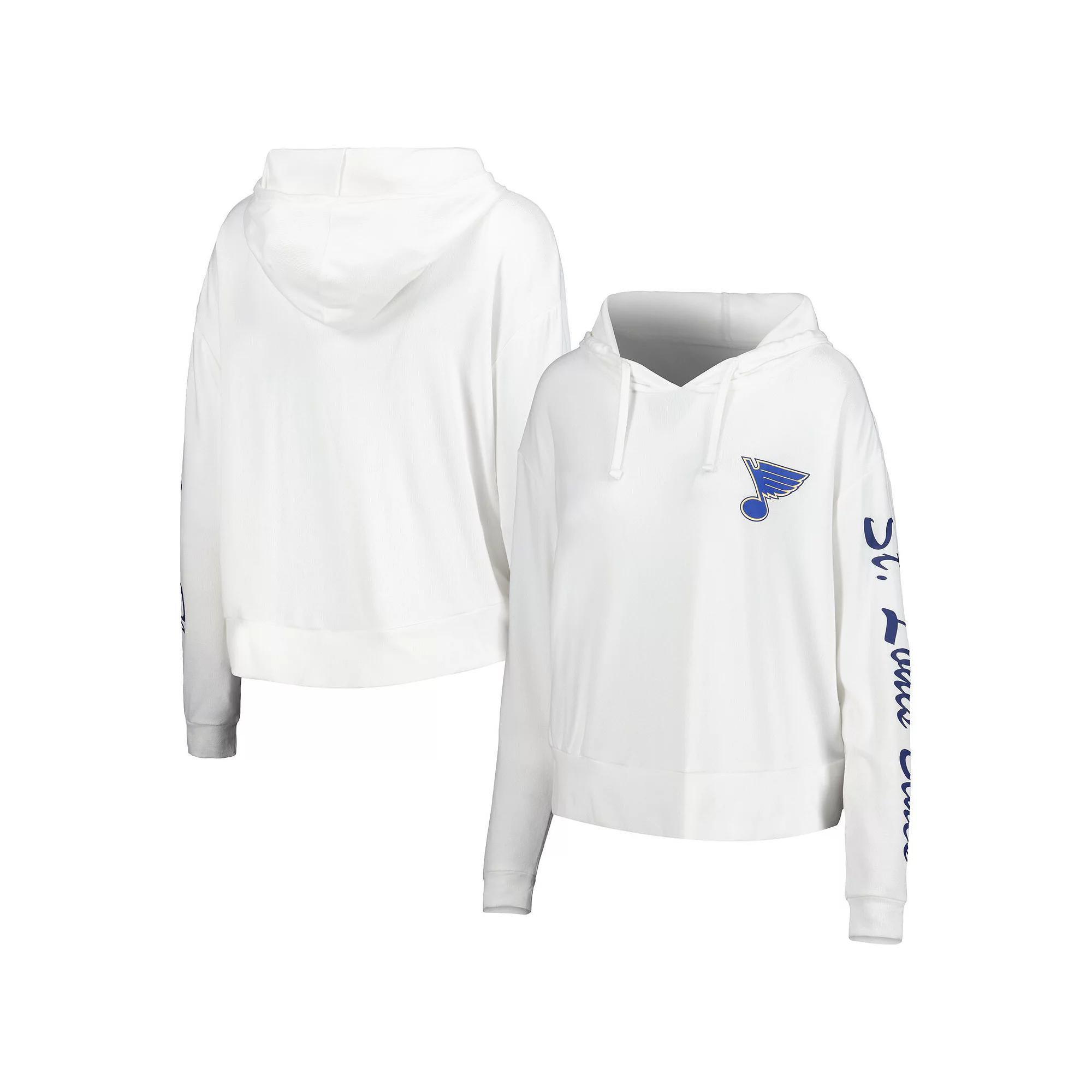 Women's Concepts Sport Cream St. Louis Blues Accord Hacci Long Sleeve Hoodie T-Shirt,  Product Image